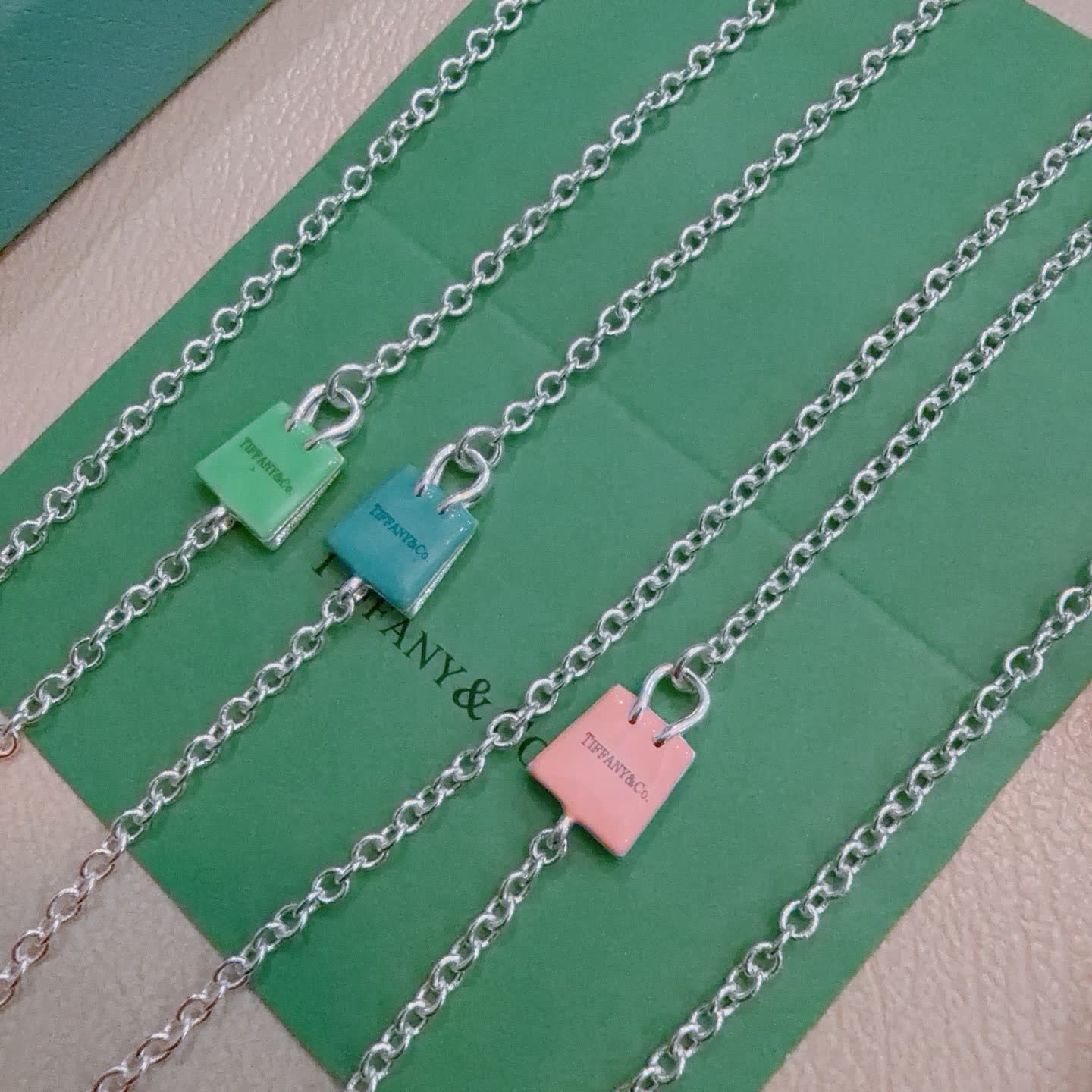 Tiffany & Co. Lock Charm Necklace